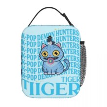 Kawaii KPop Demon Hunters Blue Tiger Lunch Bag Kawaii KPop Demon Hunters Blue Tiger Lunch Bag