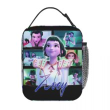 KPop Demon Hunters Kawaii Character Portable Zipper Lunch Bag KPop Demon Hunters Kawaii Character Portable Zipper Lunch Bag