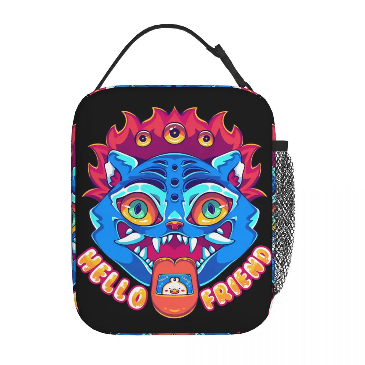 Kawaii KPop Demon Hunters Derpy Tiger Insulated Lunch Bag