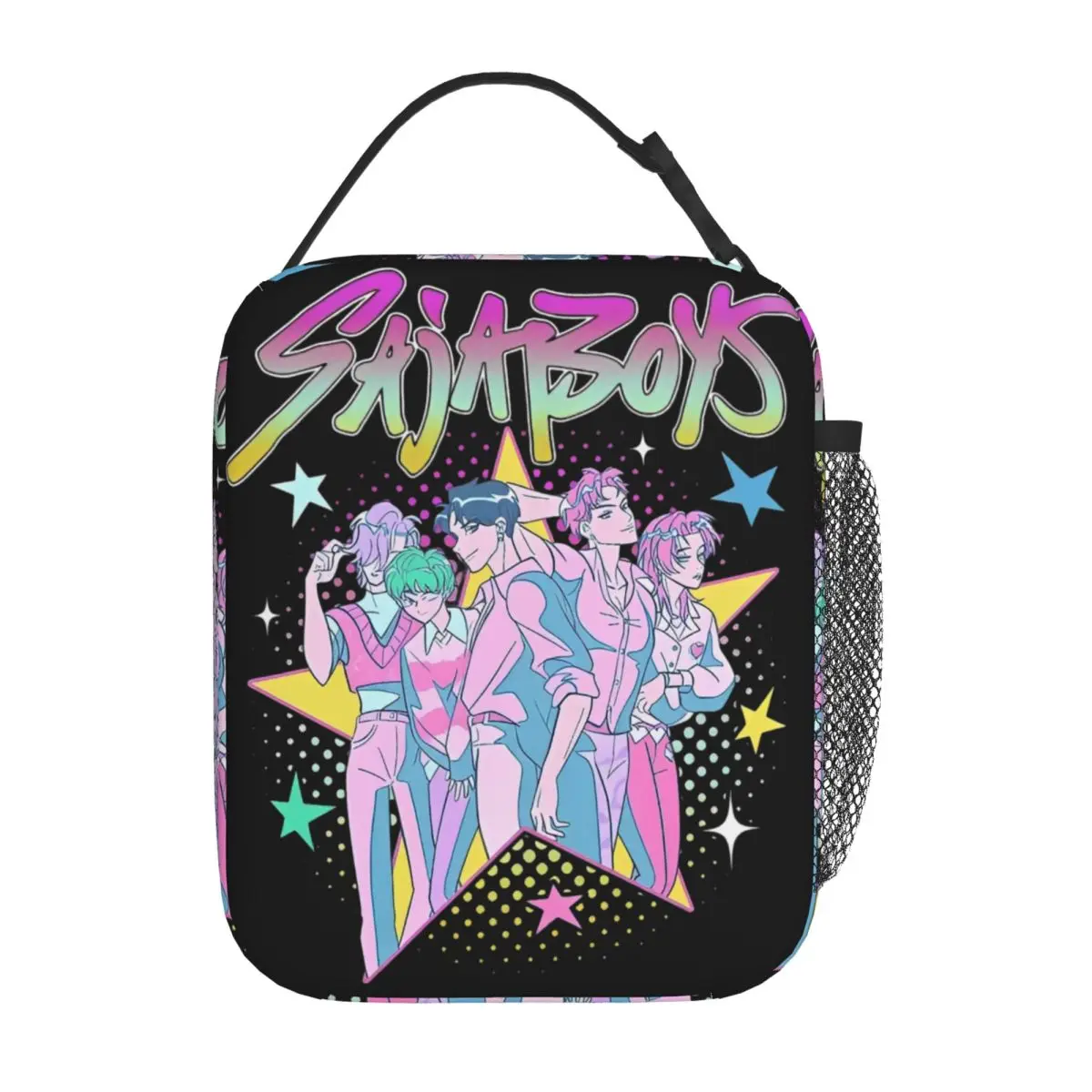 KPop Kawaii Demon Hunters Saja Boys Insulated Lunch Bag