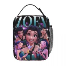 Kawaii KPop Demon Hunters Zoey Insulated Lunch Bag Kawaii KPop Demon Hunters Zoey Insulated Lunch Bag