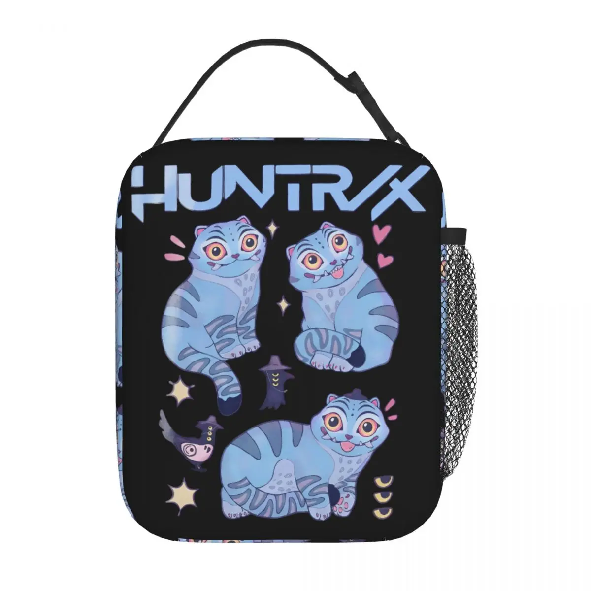 Kawaii KPop Demon Hunters Huntrix Derpy Tiger Insulated Lunch Bag