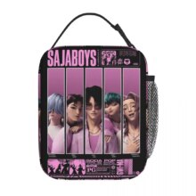 Anime Kawaii Saja Boys Kpop Demon Hunters Lunch Bag Anime Kawaii Saja Boys Kpop Demon Hunters Lunch Bag
