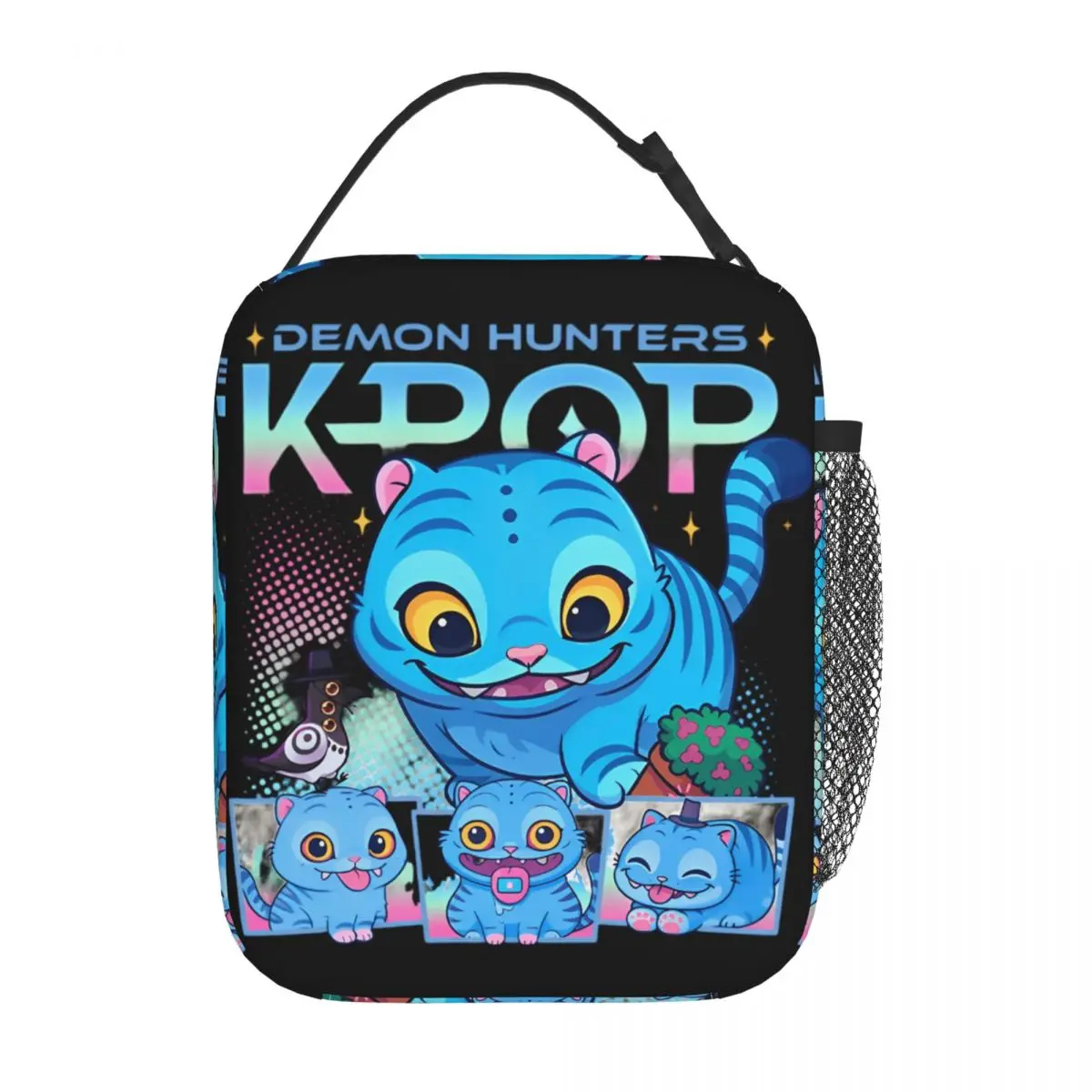 Kawaii Anime Kpop Demon Hunters Tiger Derpy Lunch Bag 