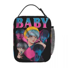 Anime Kawaii Kpop Demon Hunters Baby Saja Lunch Bag Anime Kawaii Kpop Demon Hunters Baby Saja Lunch Bag