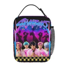 Kawaii Anime Saja Boys Kpop Demon Hunters Lunch Bag Kawaii Anime Saja Boys Kpop Demon Hunters Lunch Bag
