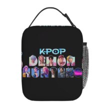 Kawaii Anime Kpop Demon Hunters Characters Lunch Bag Kawaii Anime Kpop Demon Hunters Characters Lunch Bag