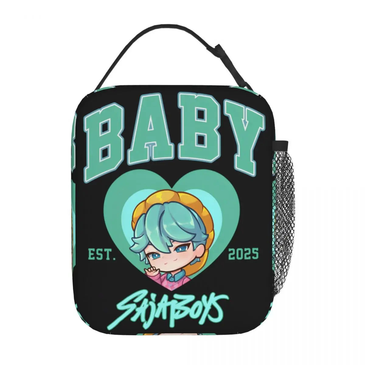 Kawaii Anime Kpop Demon Hunters Baby Saja Boys Lunch Bag 