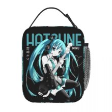 Vocaloid Hatsune Miku Kawaii Reusable Insulated Lunch Bag For Student Vocaloid Hatsune Miku Kawaii Reusable Insulated Lunch Bag For Student