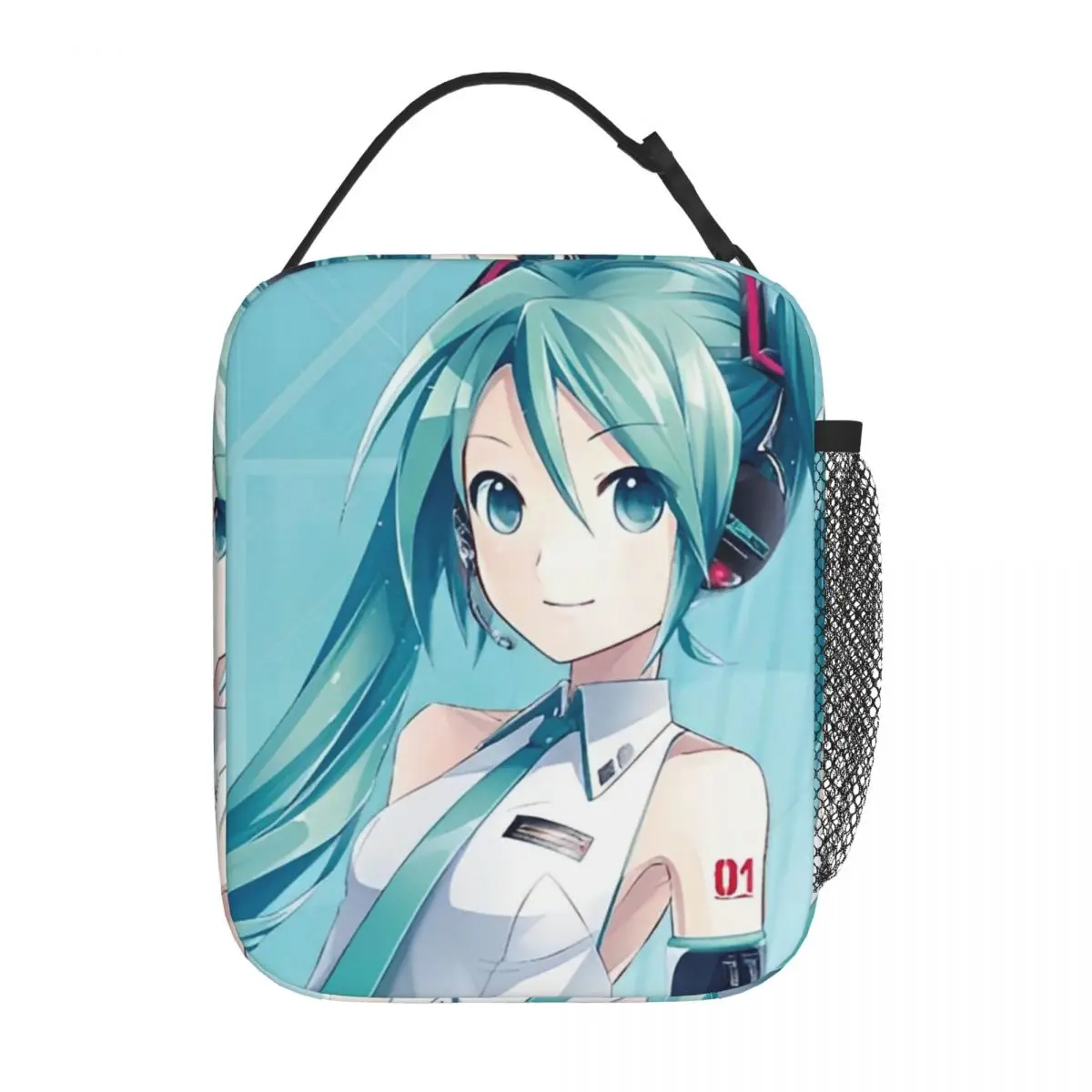 Kawaii Anime Hatsune Miku Print Insulated Lunch Bag