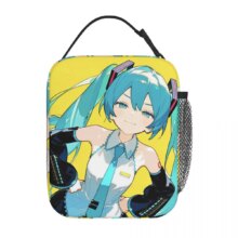Kawaii Hatsune Miku Insulated Thermal Lunch Bag Kawaii Hatsune Miku Insulated Thermal Lunch Bag