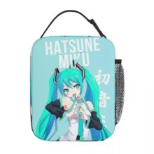 Anime Hatsune Miku Insulated Thermal Kawaii Lunch Bag For Student Anime Hatsune Miku Insulated Thermal Kawaii Lunch Bag For Student