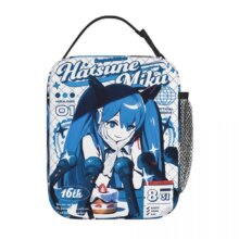 Anime Hatsune Miku Kawaii Insulated Thermal Lunch Bag For Student Anime Hatsune Miku Kawaii Insulated Thermal Lunch Bag For Student