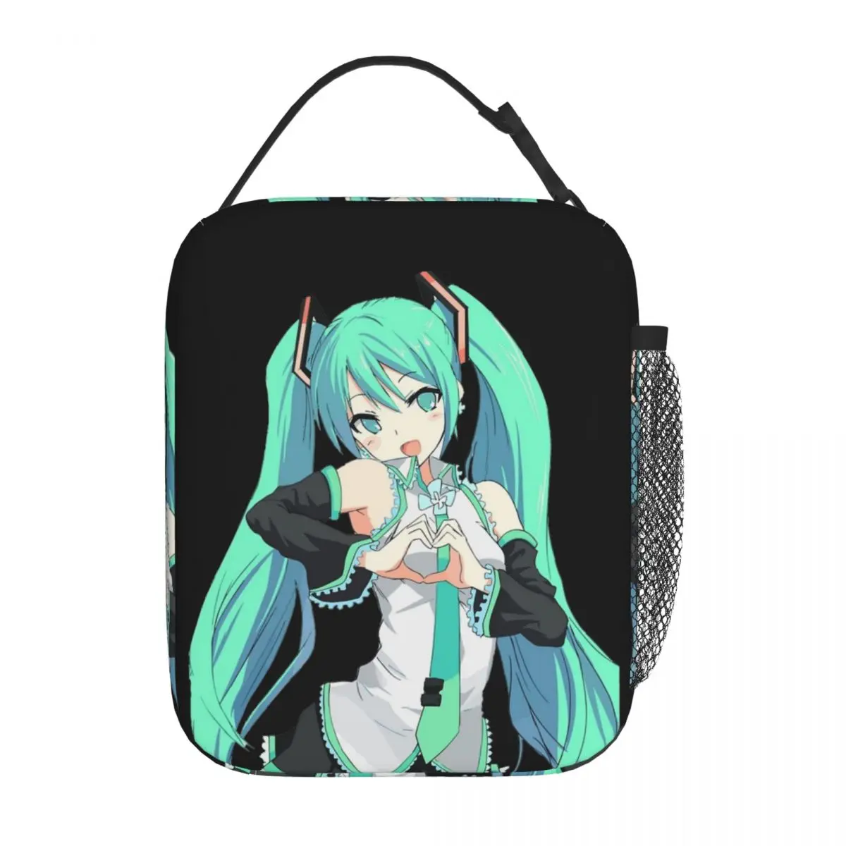 Hatsune Miku Kawaii Insulated Thermal Lunch Bag For Student