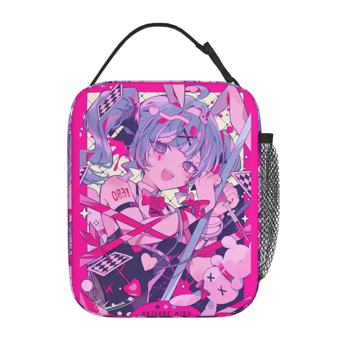 Anime Hatsune Miku Insulated Thermal Student Kawaii Lunch Bag