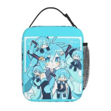 Anime Hatsune Miku Kawaii Insulated Thermal Lunch Bag Anime Hatsune Miku Kawaii Insulated Thermal Lunch Bag