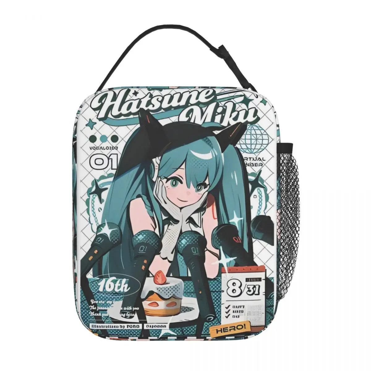 Hatsune Miku Kawaii Insulated Thermal Lunch Bag