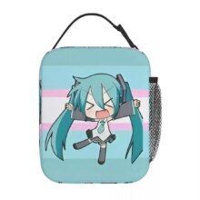 Hatsune Miku Insulated Kawaii Thermal Lunch Bag For Student Hatsune Miku Insulated Kawaii Thermal Lunch Bag For Student