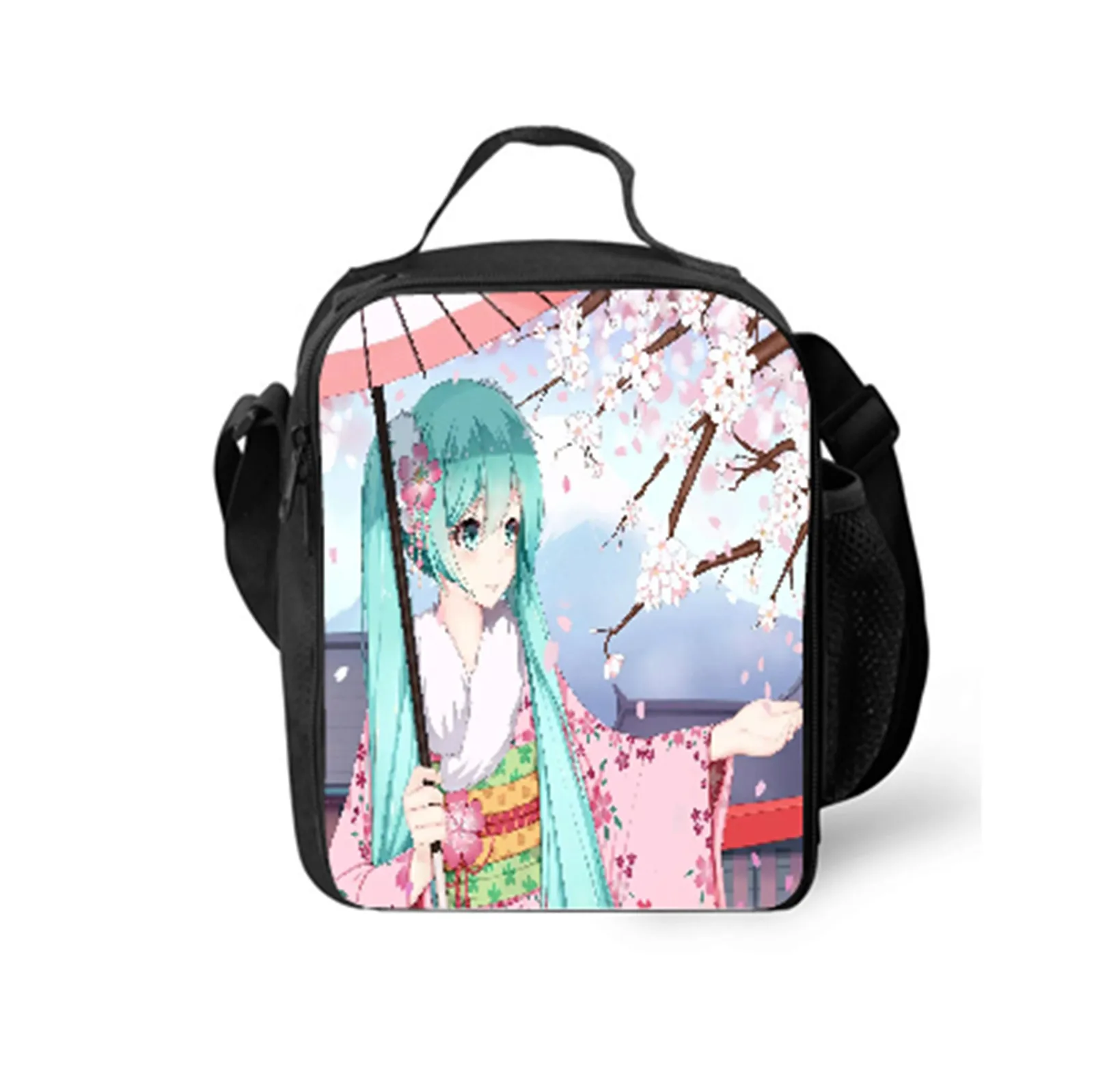 Kawaii Anime Hatsune Miku Insulated Lunch Bag