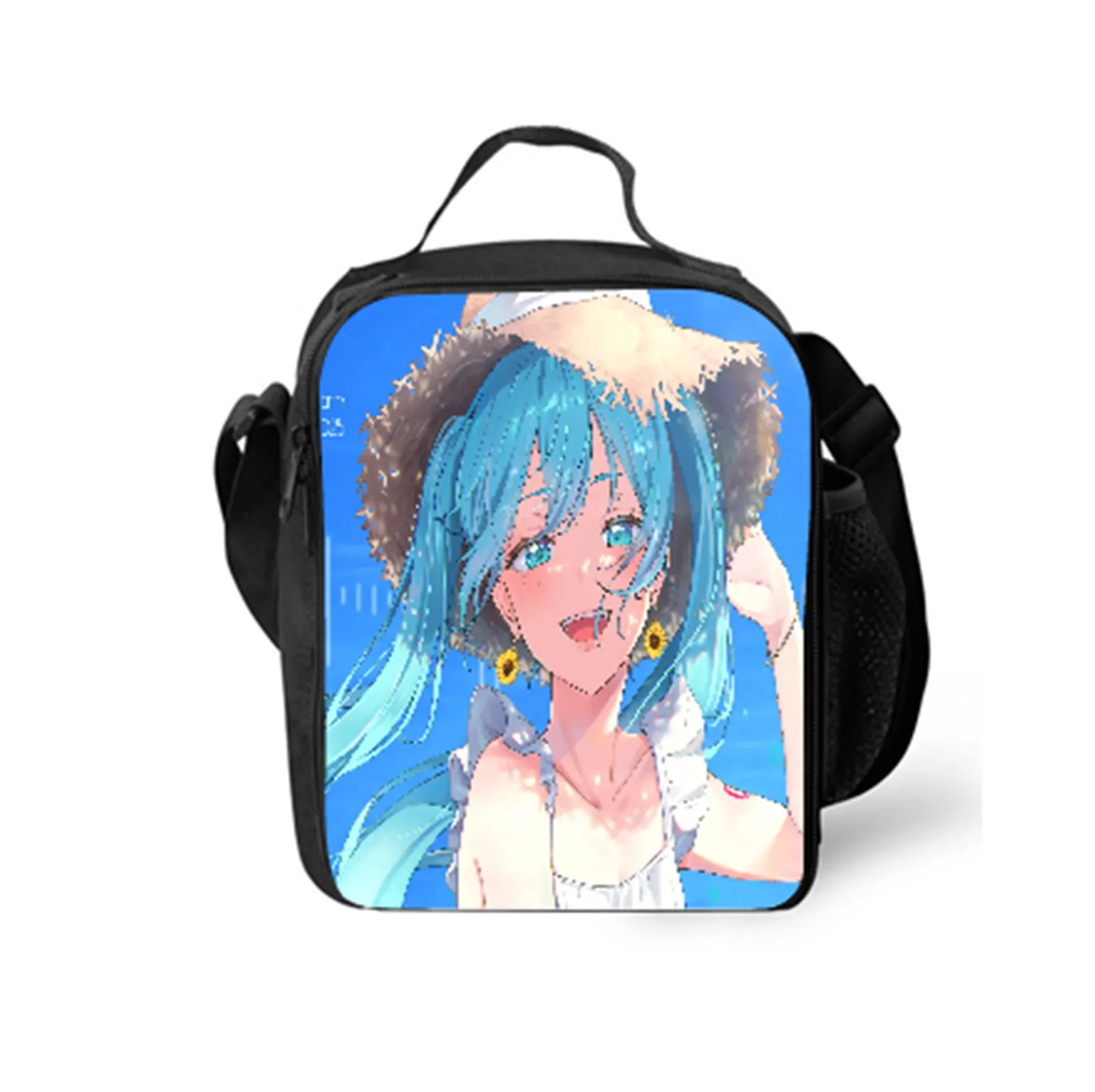 Kawaii Anime Hatsune Miku Waterproof School Lunch Bag