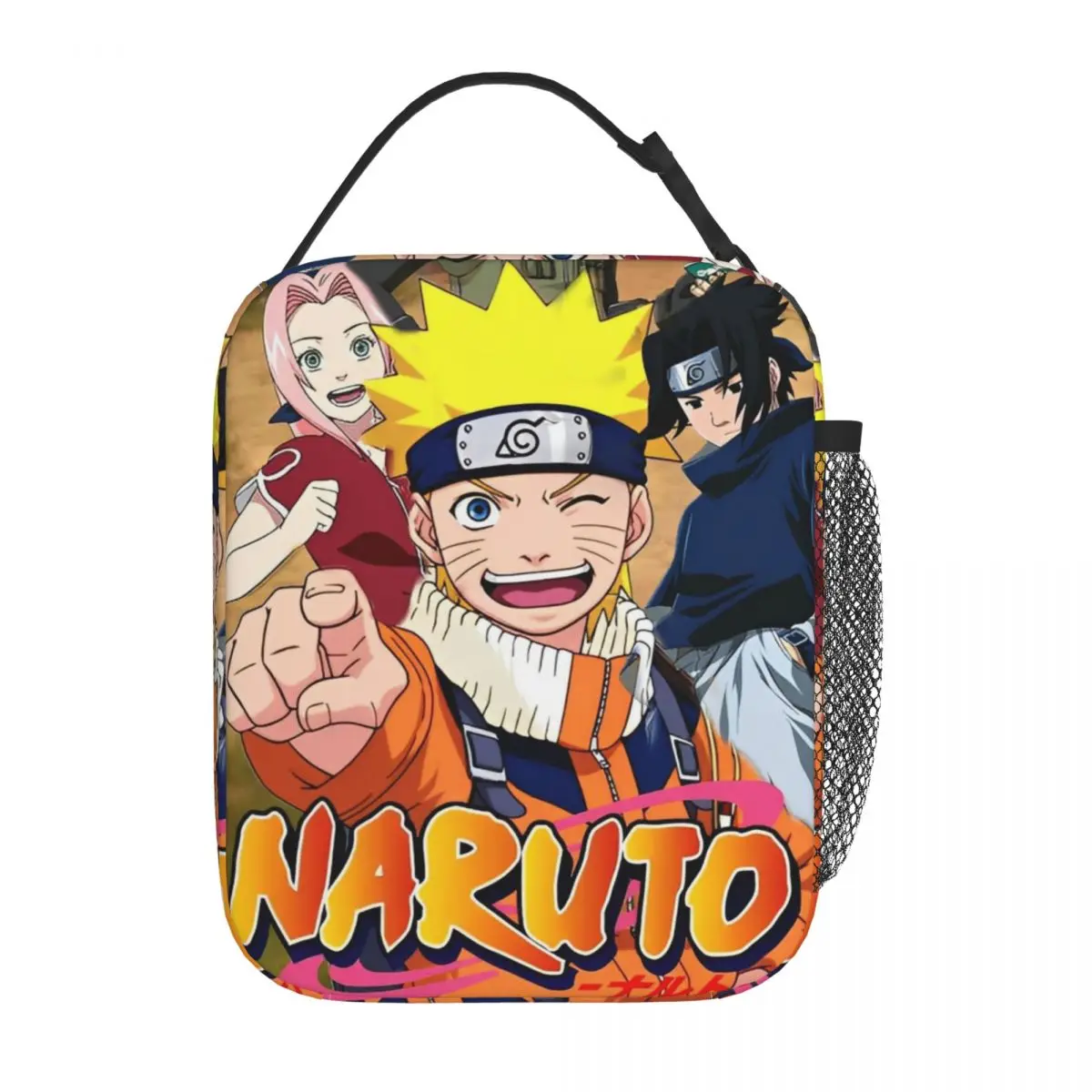 Kawaii Anime Naruto Uzumaki Polyester Insulated Lunch Bag
