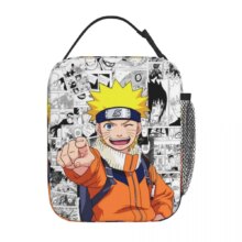 Kawaii Anime Naruto Uzumaki Thermal Lunch Bag Kawaii Anime Naruto Uzumaki Thermal Lunch BagLunch Container Manga Portable Tote Lunch Box Girl Boy Beach Outdoor
