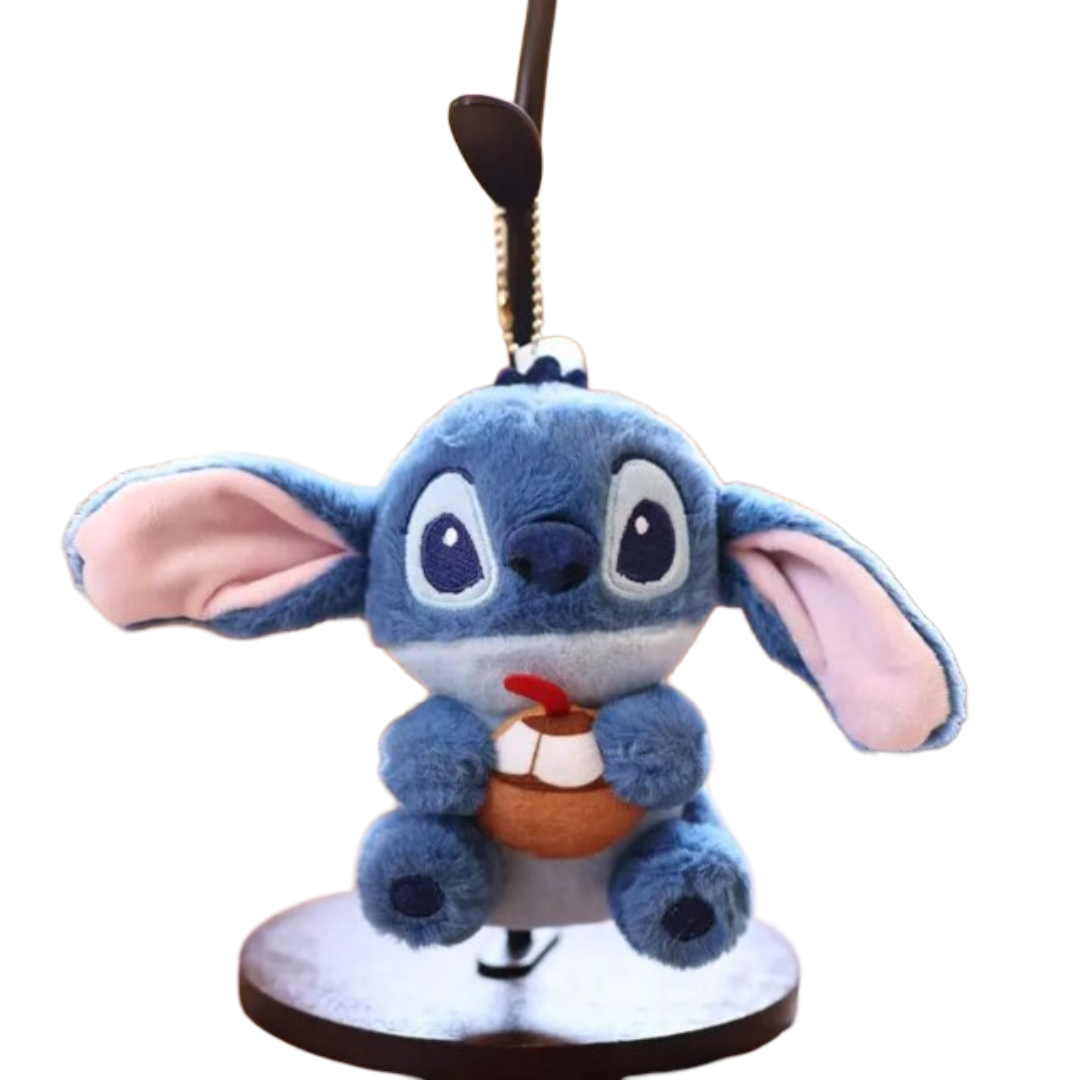 15cm Kawaii Anime Lilo And Stitch Plush Keychain Toy