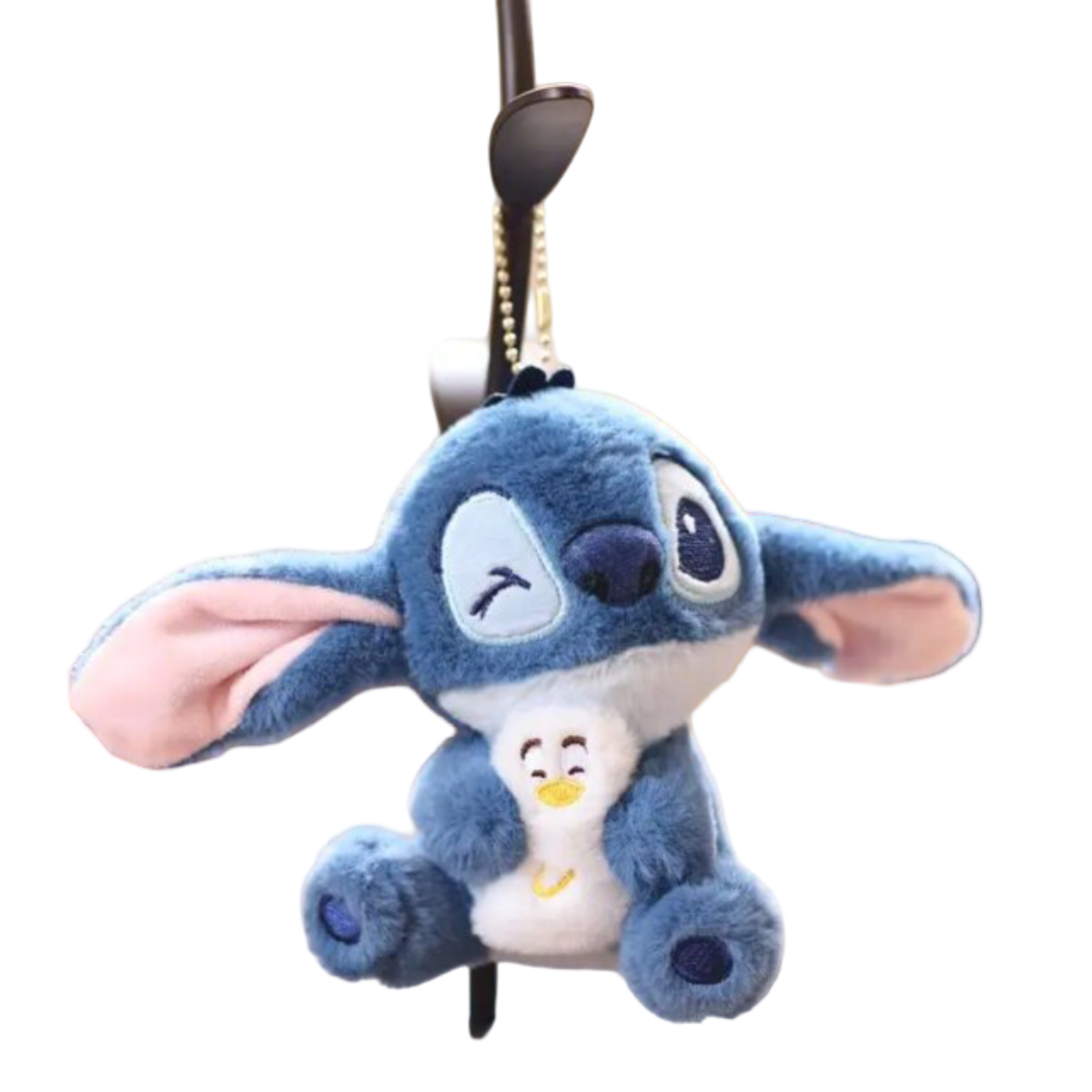 Kawaii Anime Lilo And Stitch Plush Keychain Toy