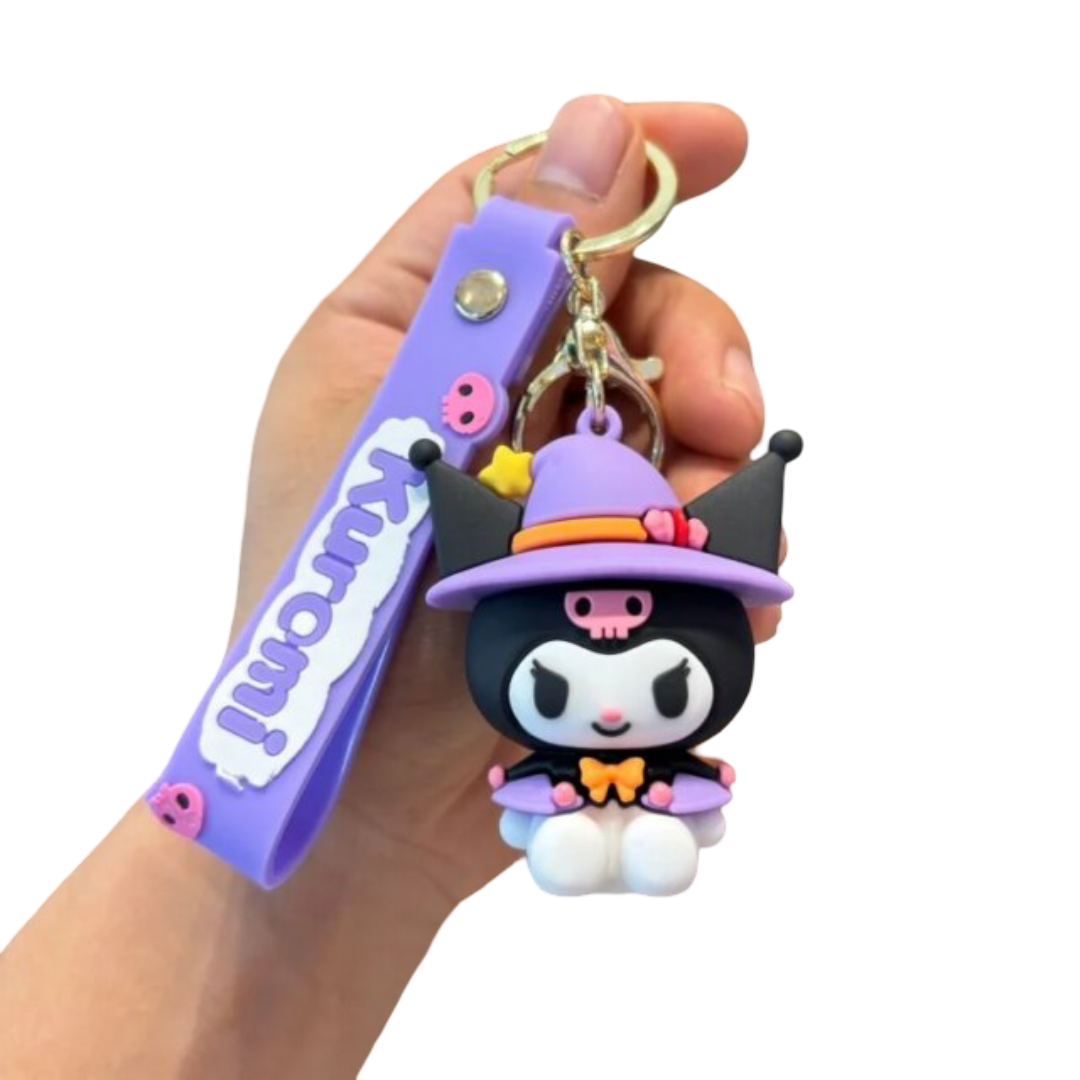 Kawaii Anime Sanrio Kuromi PVC Keychain Toy