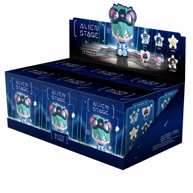 6Pcs Alien Stage Toy Kawaii Mystery Box