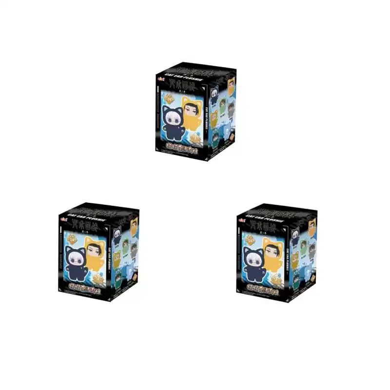 3Pcs Anime Jujutsu Kaisen Eaki Cat Kawaii Toy Pendant With Blind Box