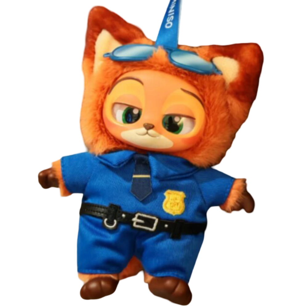 Kawaii Zootopia Officer Nick Plush Toy With Mystery Box 