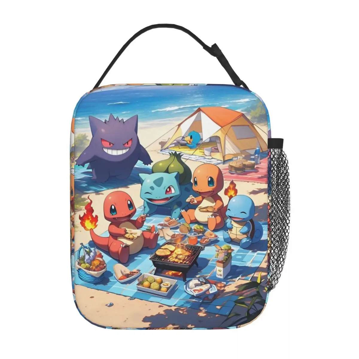 Kawaii Pokemon Character Polyester Insulated Lunch Bag