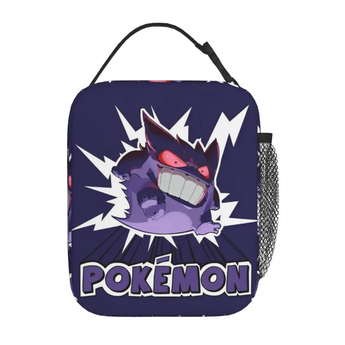 Kawaii Pokemon Gengar Insulated Polyester Lunch Bag