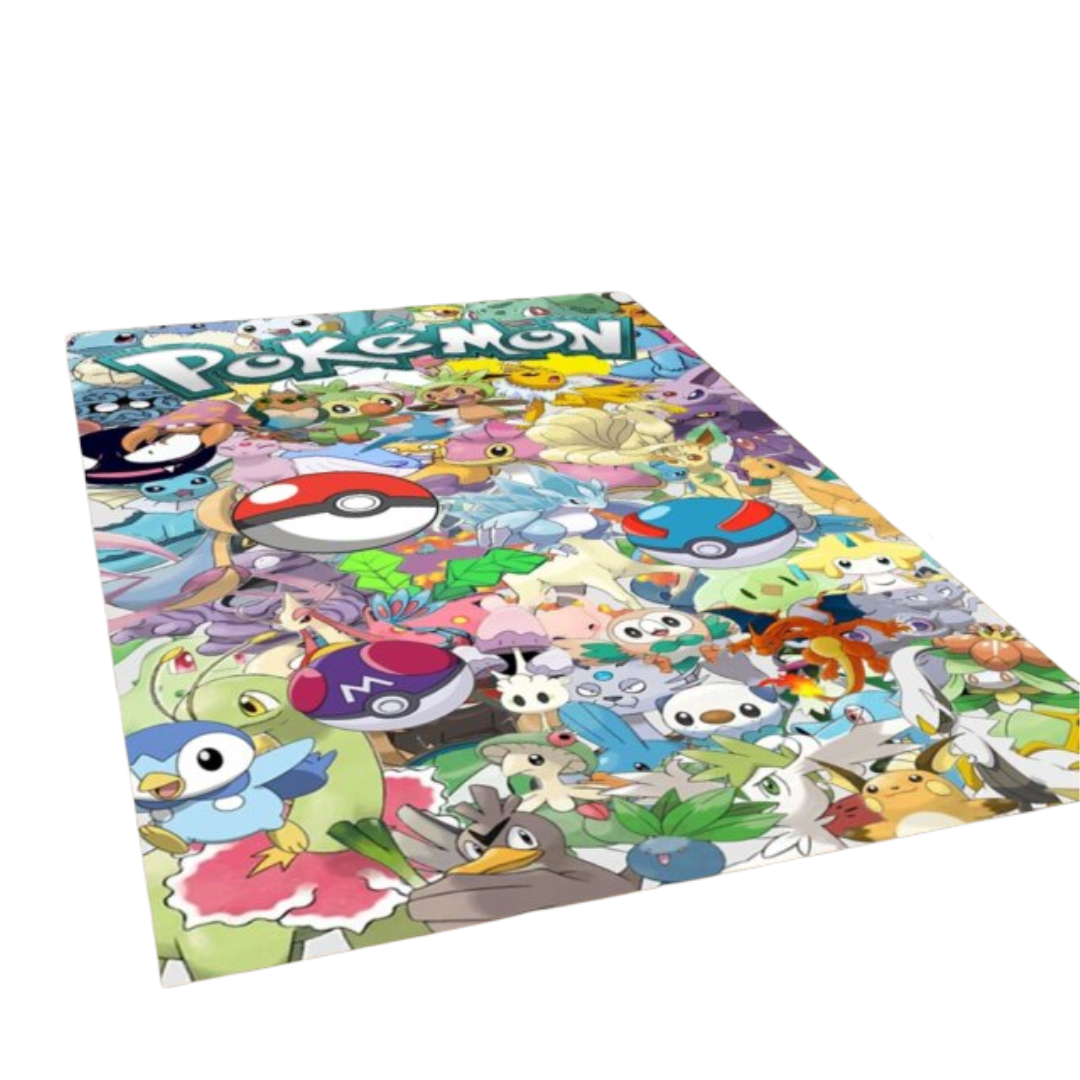 Kawaii Pokemon Character Polyester Non-slip Carpet