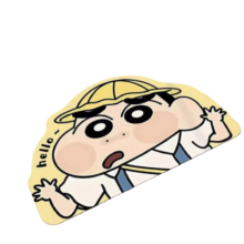 Kawaii Crayon Shin-chan Wearing A Hat Carpet Kawaii Crayon Shin-chan Wearing A Hat Carpet