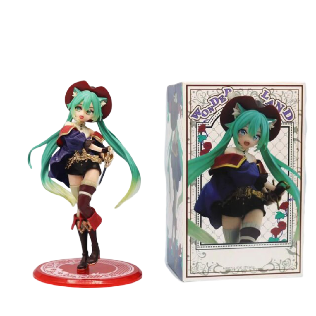 19cm Kawaii Anime Hatsune Miku Action Figure Toy With Box
