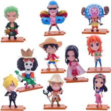 10Pcs Kawaii Anime One Piece Action Figure Toy 10Pcs Kawaii Anime One Piece Action Figure Toy