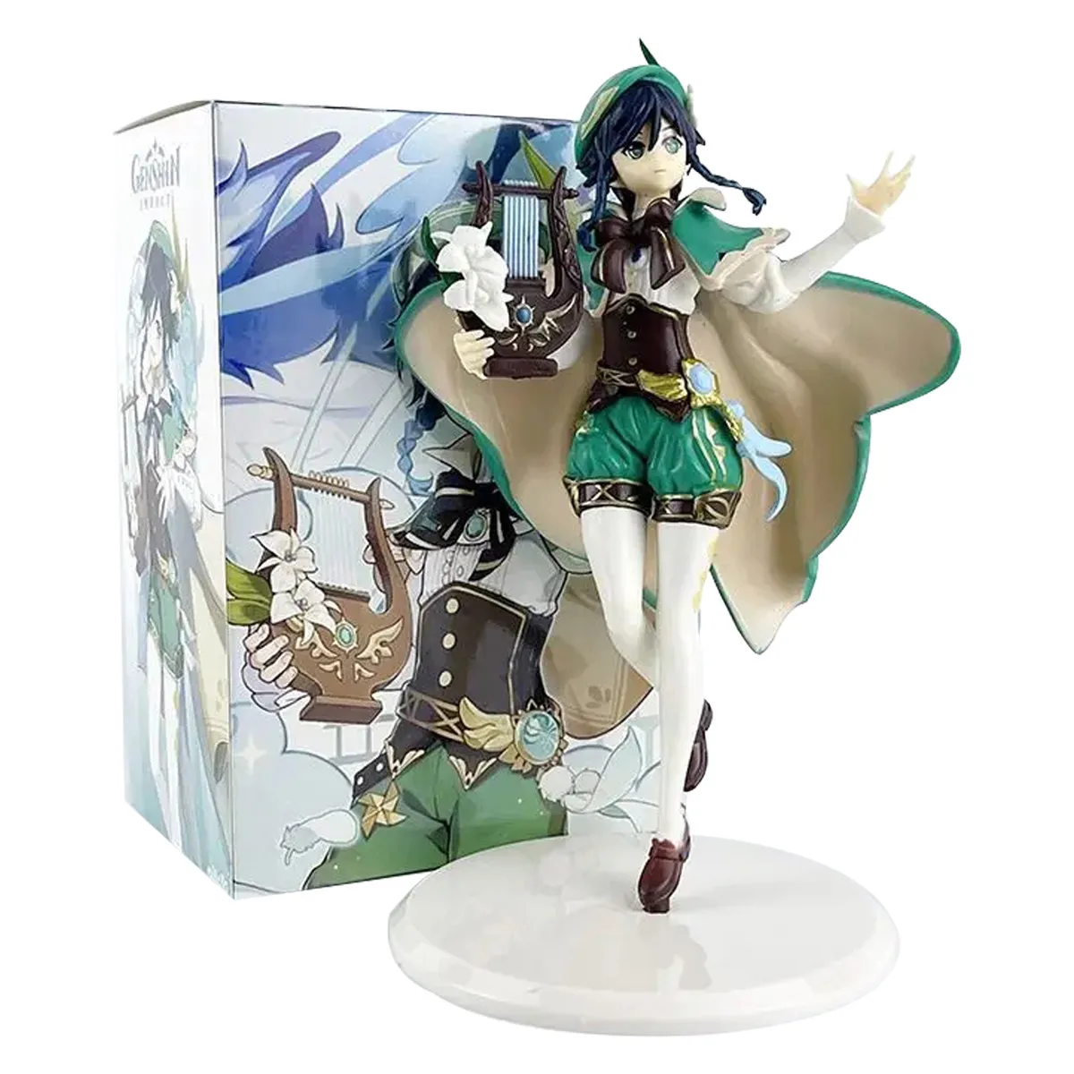 Kawaii Anime Genshin Impact Barbatos Action Figure Toy 