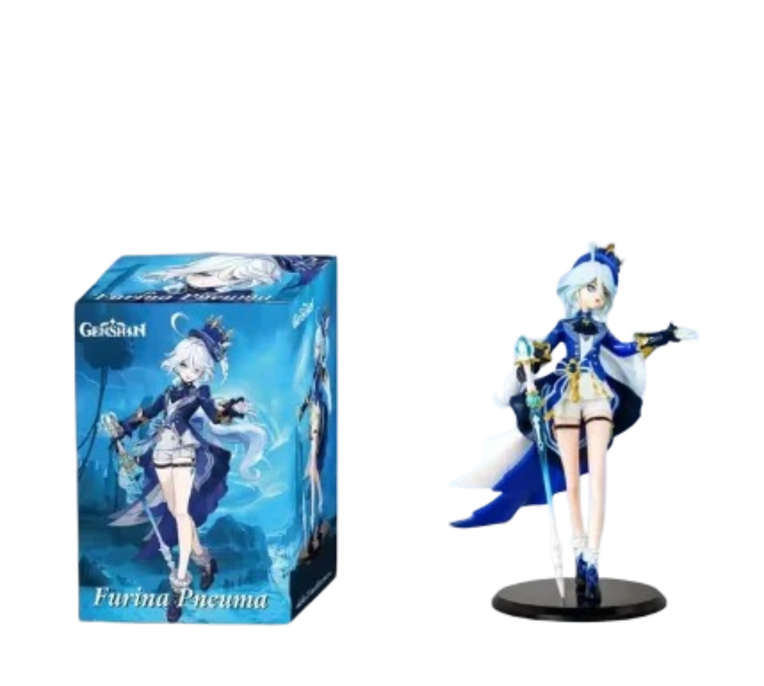 23cm Kawaii Genshin Impact Furina PVC Action Figure Toy With Box