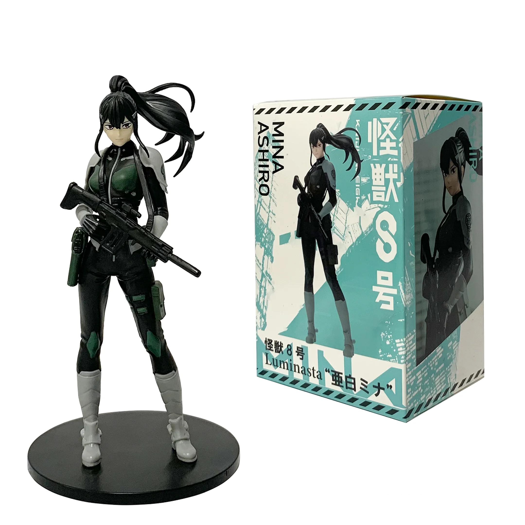 Anime Kawaii Kaiju No. 8 Mina Ashiro Action Figure Toy With Box Anime Kawaii Kaiju No. 8 Mina Ashiro Action Figure Toy With Box