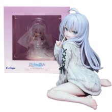 13CM PVC Anime Wandering Witch: The Journey Elaina Figure Knitted Sweater Kneeling Figure Toy Gift Collection Action Figure 13CM PVC Anime Wandering Witch: The Journey Elaina Figure Knitted Sweater Kneeling Figure Toy Gift Collection Action Figure