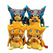 4Pcs Cartoon Kawaii Pokemon Pikachu Charizard Cosplay Plush Toy 4Pcs Cartoon Kawaii Pokemon Pikachu Charizard Cosplay Plush Toy