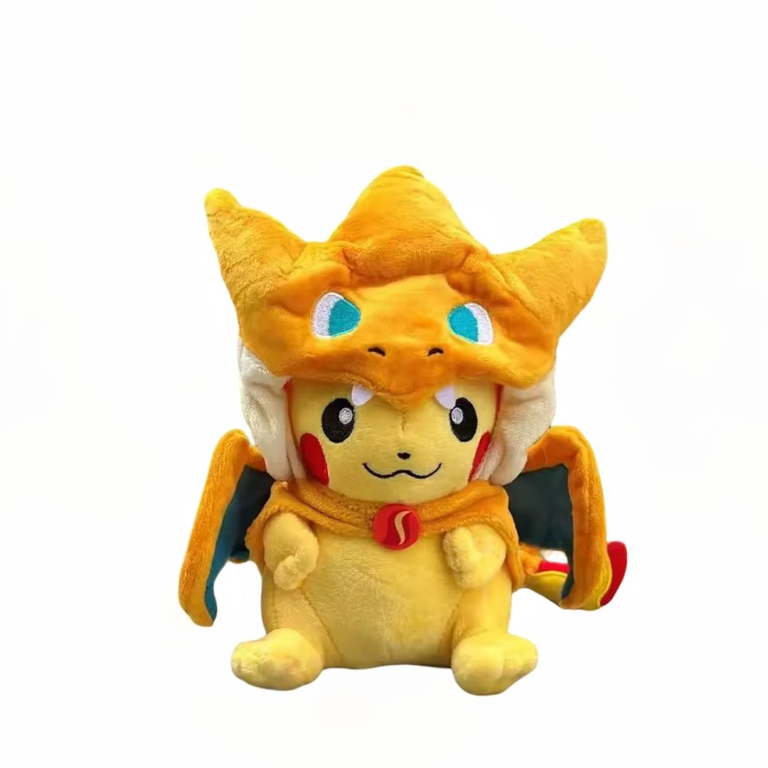 Cartoon Kawaii Pokemon Pikachu Anger Charizard Cosplay Plush Toy