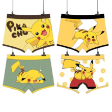 4Pcs Kawaii Anime Pokémon Pikachu Cotton Underwear 4Pcs Kawaii Anime Pokémon Pikachu Cotton Underwear