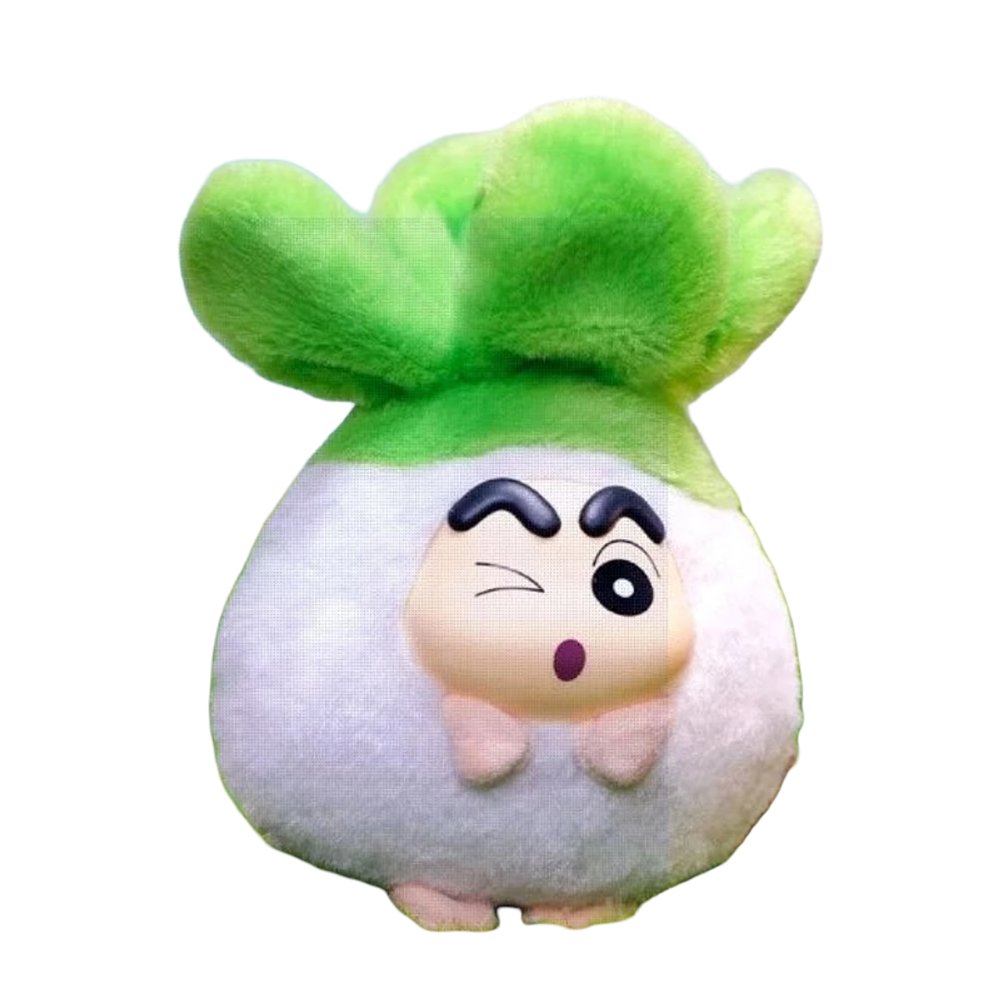 Kawaii Radish Crayon Shin-Chan Plush Keychain