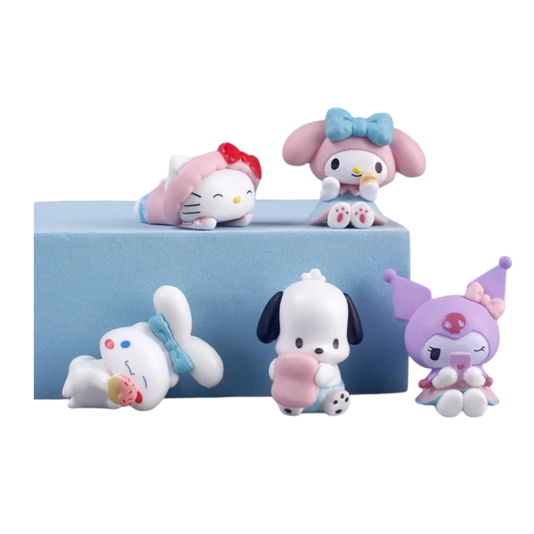 5Pcs Kawaii Sanrio Character Action Figure Toy
