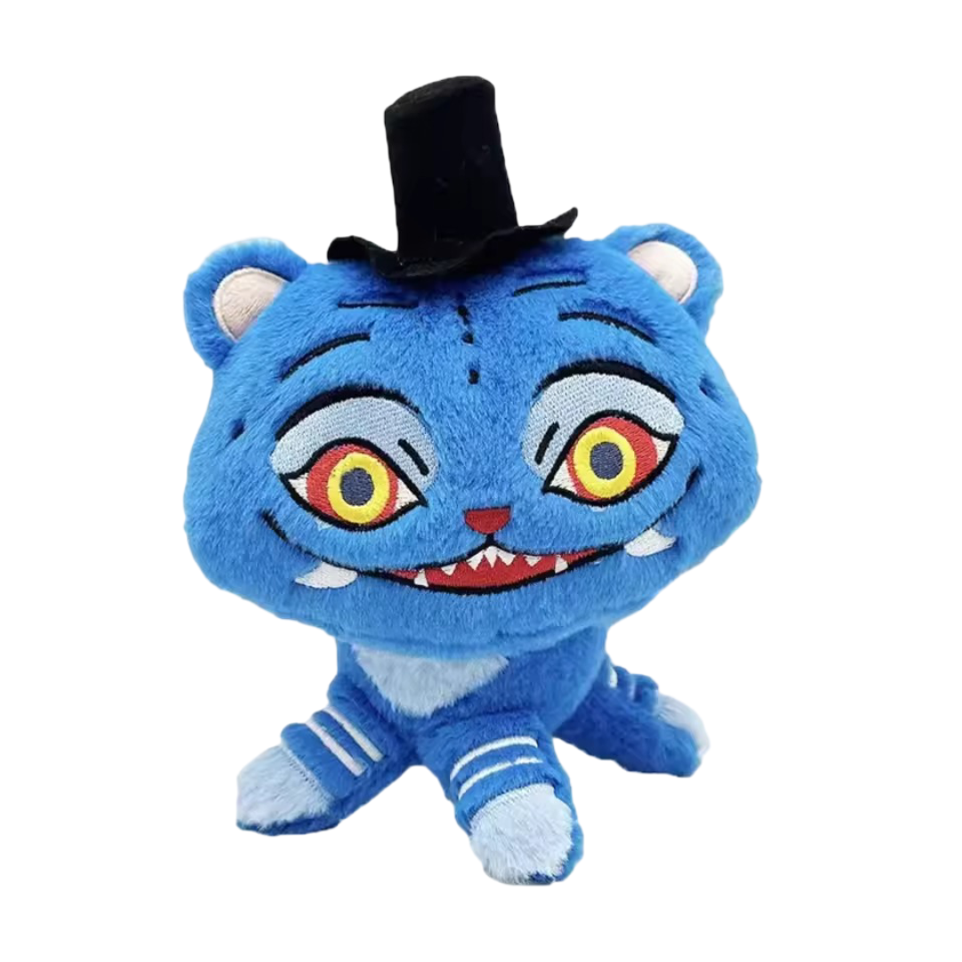Kawaii KPop Demon Hunters Blue Tiger Plush Toy