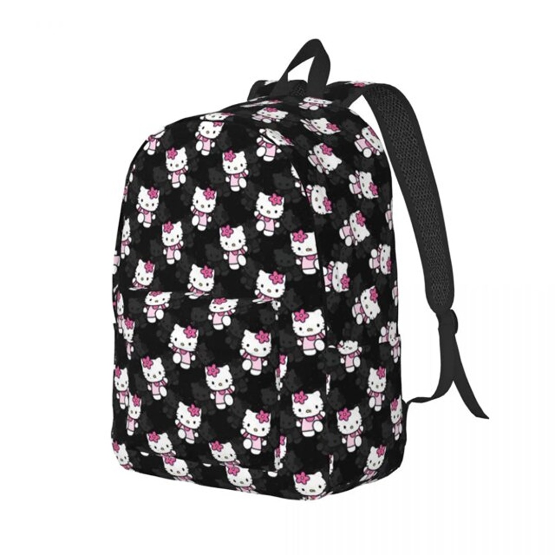 Kawaii Cartoon Hello Kitty Polyester Schoolbag