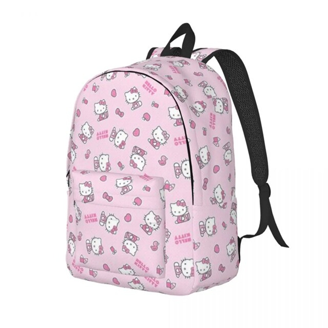 Kawaii Hello Kitty Polyester Schoolbag For Children